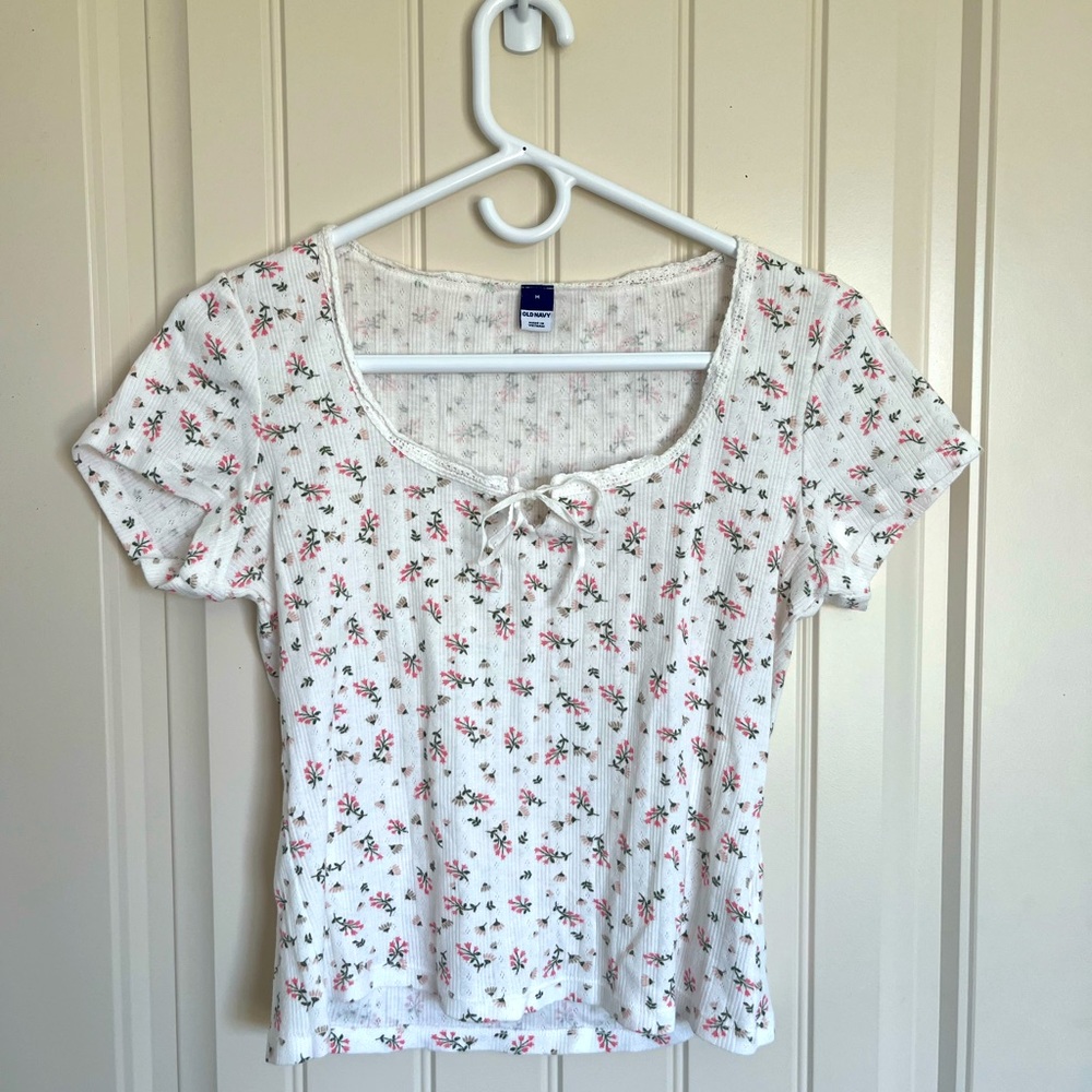 Cottagecore Old Navy top pointelle